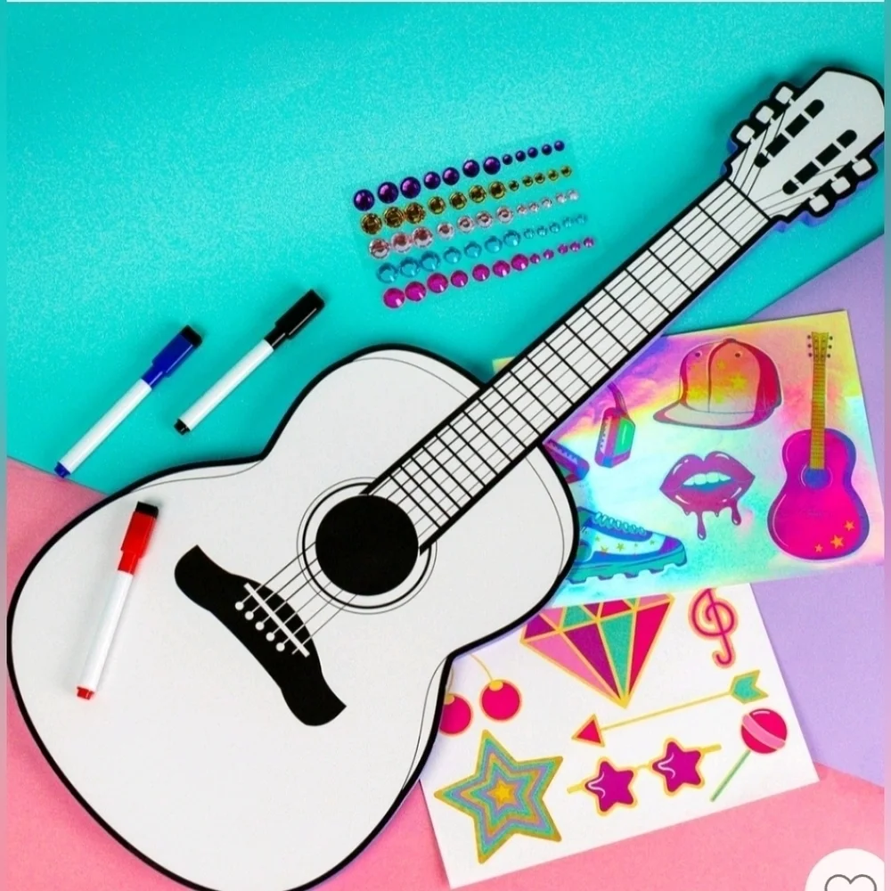 New Taylor Swift fan Personalize Your Own Guitar Wall Decor +3 dry-erase markers